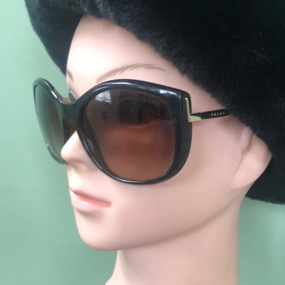 Prada Oversized Brown Havana Sunglasses Spr 09n 2au-6s1 Prada PR 19ZS 2AU6S1 Sunglasses - US main image 3